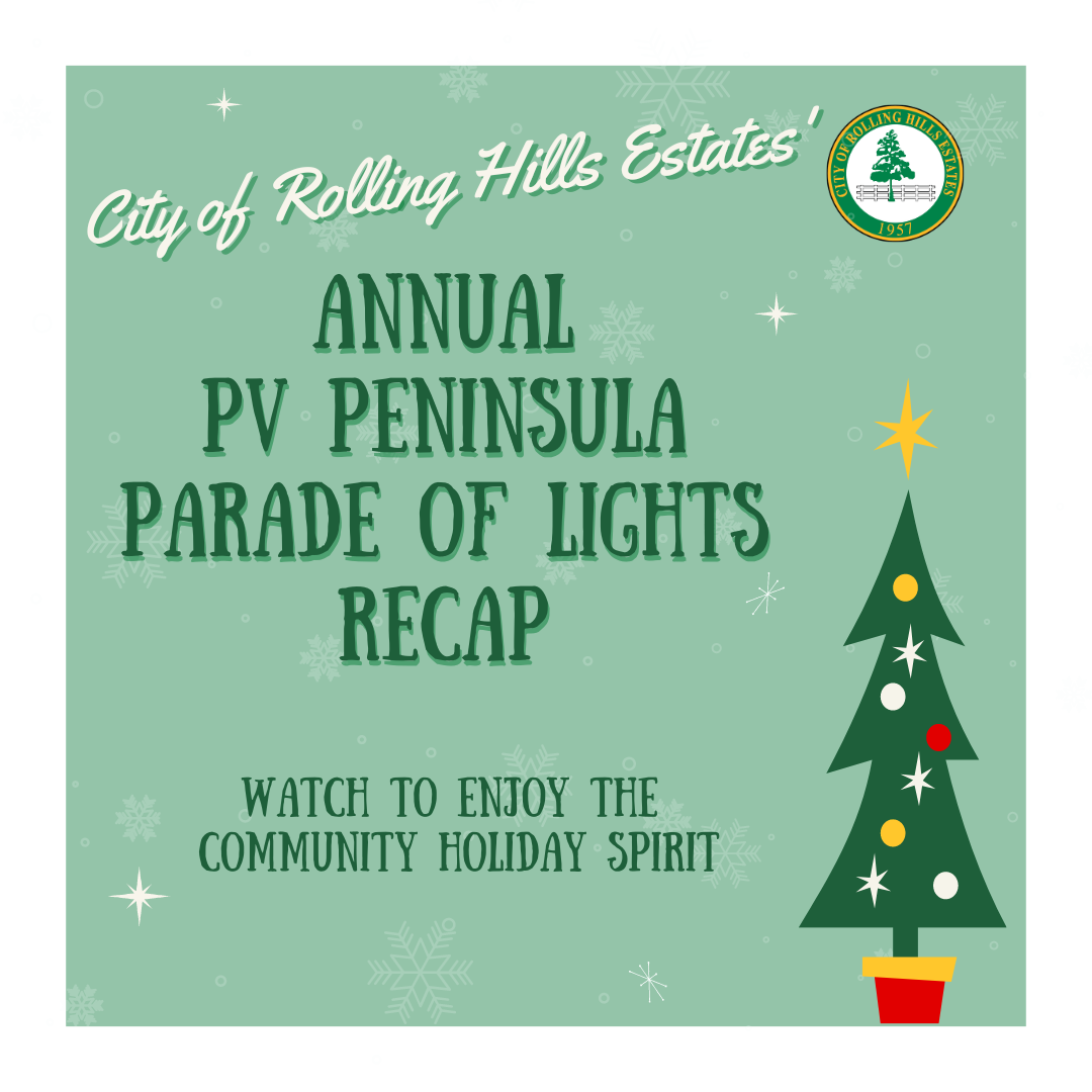 Palos Verdes Peninsula Holiday Parade of Lights Rolling Hills Estates, CA